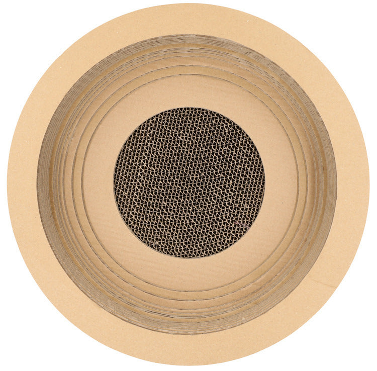 JMT-755082 Cat Scratch Board - Paper Material, 40cm Diameter, Ideal for Claw Grinding, Durable and Functional Design