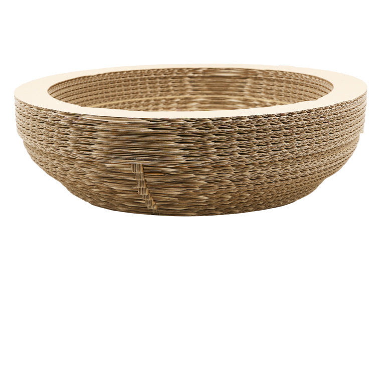 JMT-755082 Cat Scratch Board - Paper Material, 40cm Diameter, Ideal for Claw Grinding, Durable and Functional Design