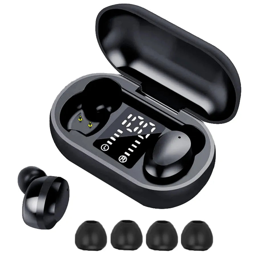 JMT-755082 HD Stereo Wireless Earbuds with Fingerprint Touch and Noise Cancellation for Gaming, Running, and Office Use