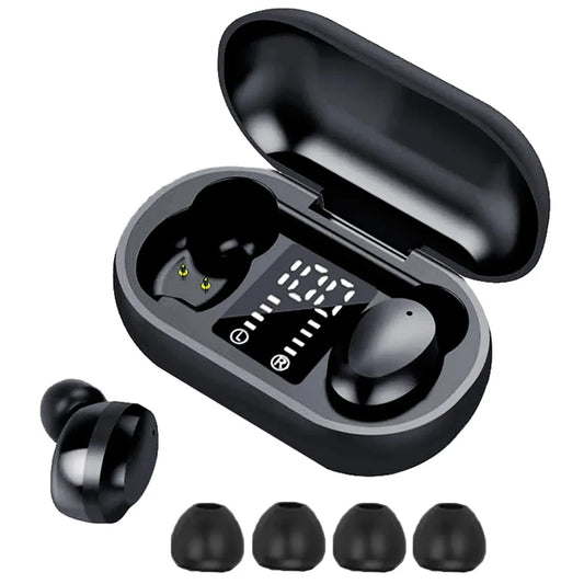JMT-755082 HD Stereo Wireless Earbuds with Fingerprint Touch and Noise Cancellation for Gaming, Running, and Office Use