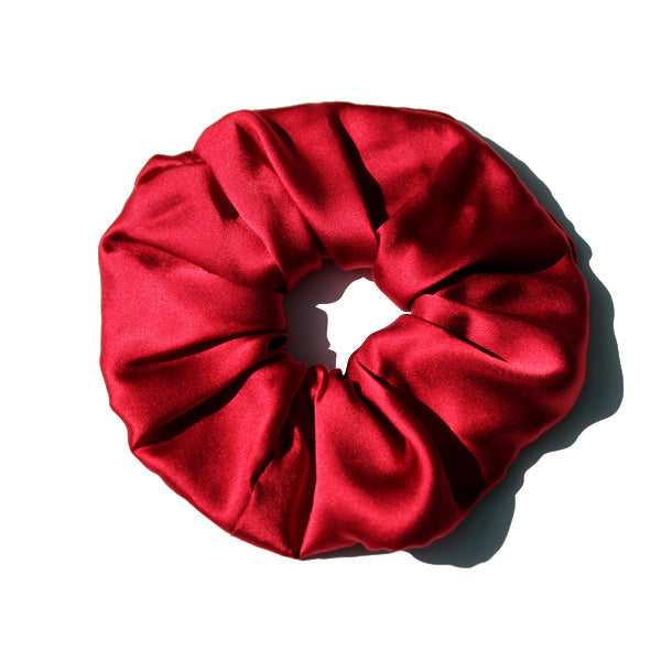 JMT-755594 Silk Large Intestine Circle Head Flower Hair Rope in Various Colors 6.0cm Wide