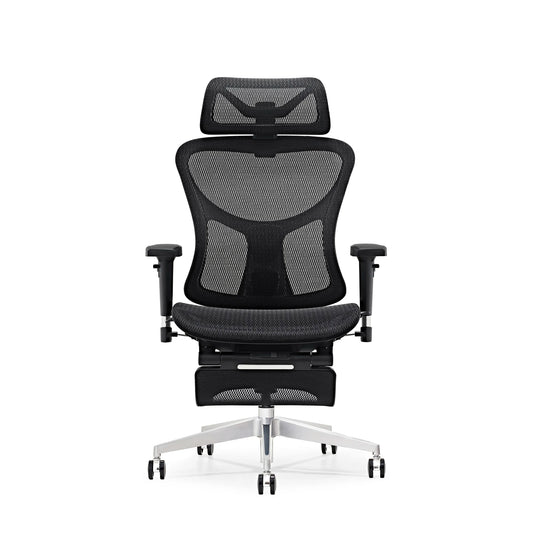 JMT-755658 Ergonomic Swivel Office Chair with Adjustable Footrest for Comfort and Support