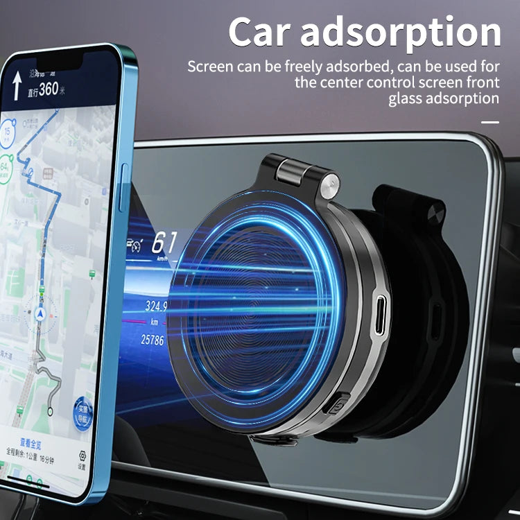 JMT-755722 Magnetic Suction Phone Holder for Easy Installation on Car Glass – Universal Compatibility for All Smartphone Models