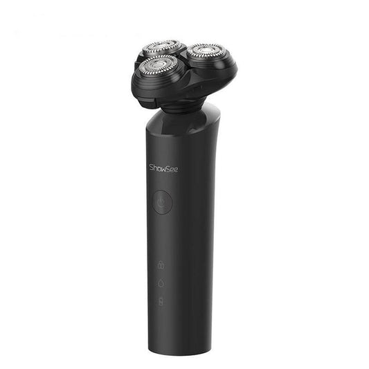 JMT-756298 Rechargeable Electric Men's Razor with 3 Rotary Blades and Waterproof Design