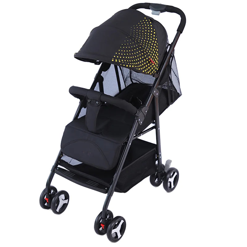 JMT-756490 One-Hand Foldable Baby Stroller for Ages 0-3 with Quick Folding Mechanism