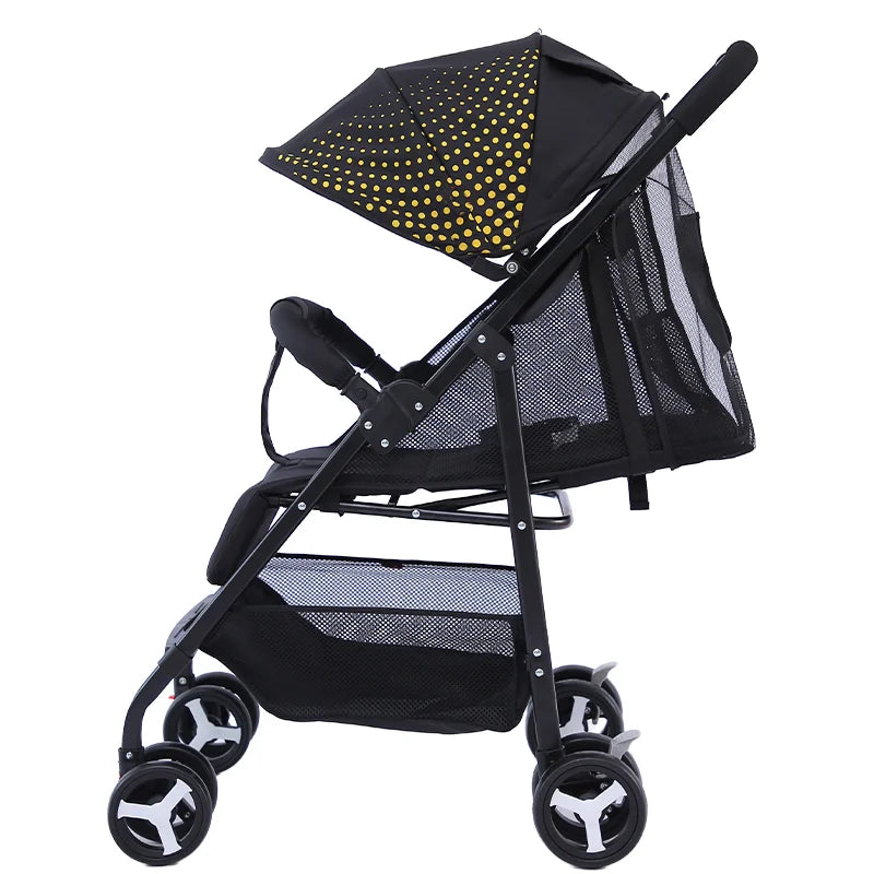 JMT-756490 One-Hand Foldable Baby Stroller for Ages 0-3 with Quick Folding Mechanism