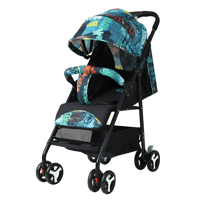 JMT-756490 One-Hand Foldable Baby Stroller for Ages 0-3 with Quick Folding Mechanism