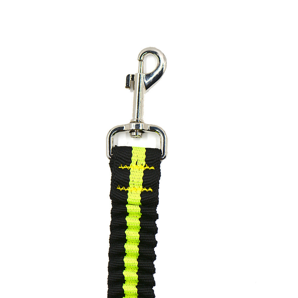 JMT-756554 Adjustable Double-Headed Nylon Dog Leash - One-to-Two Connector, 50-100cm Main Traction, 70-110cm Side Traction
