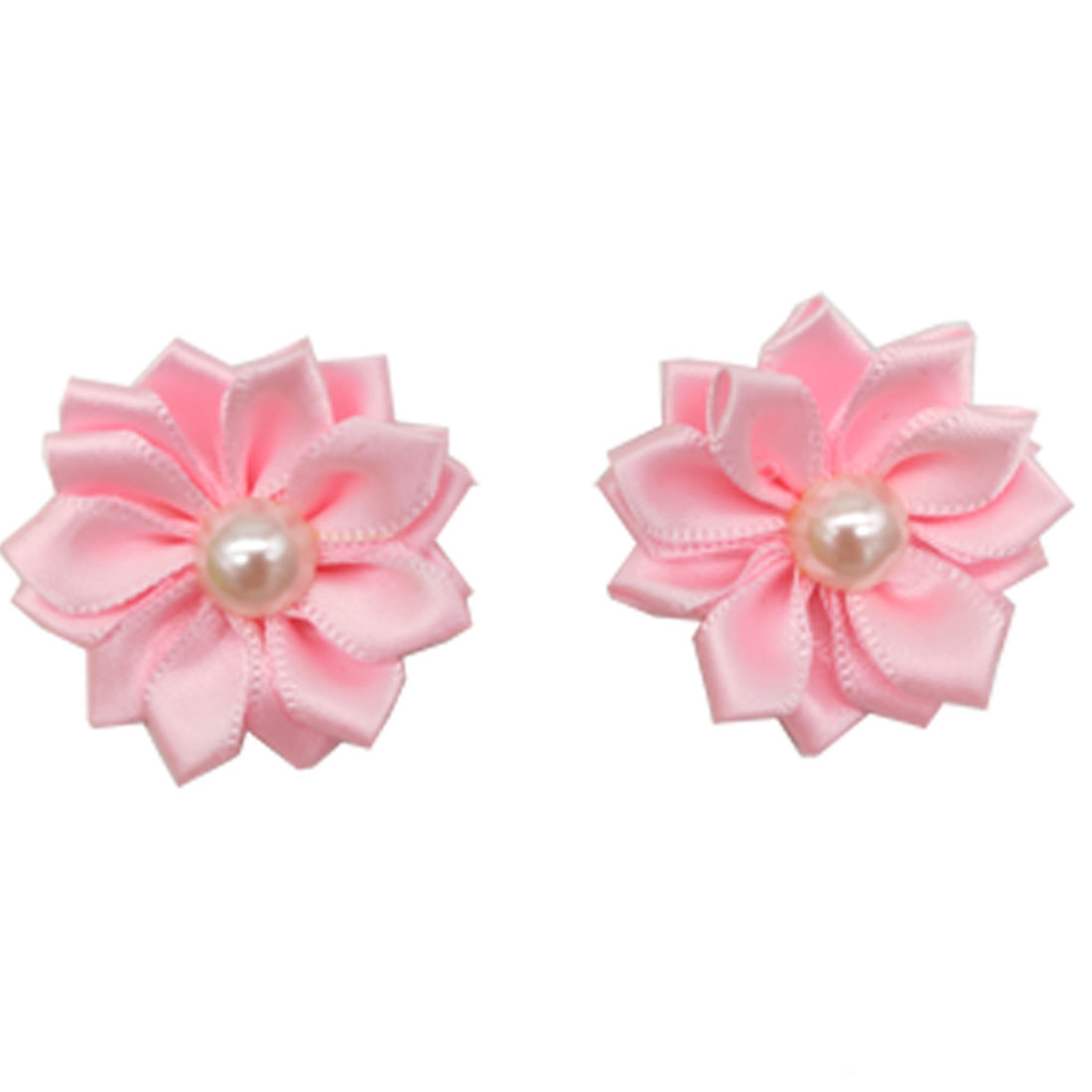 JMT-756874 Japanese and Korean Style Cloth Flower Bow Rubber Bands for Pet Decoration - 50 Pieces