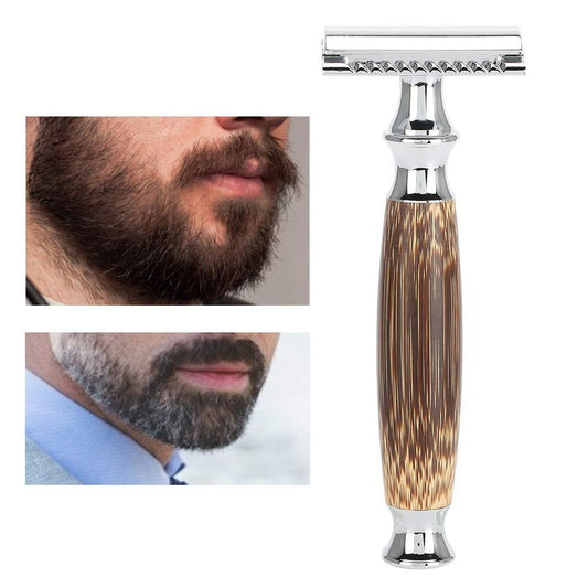 JMT-757450 Natural Bamboo Handle Double Edged Safety Razor for a Smooth Shave