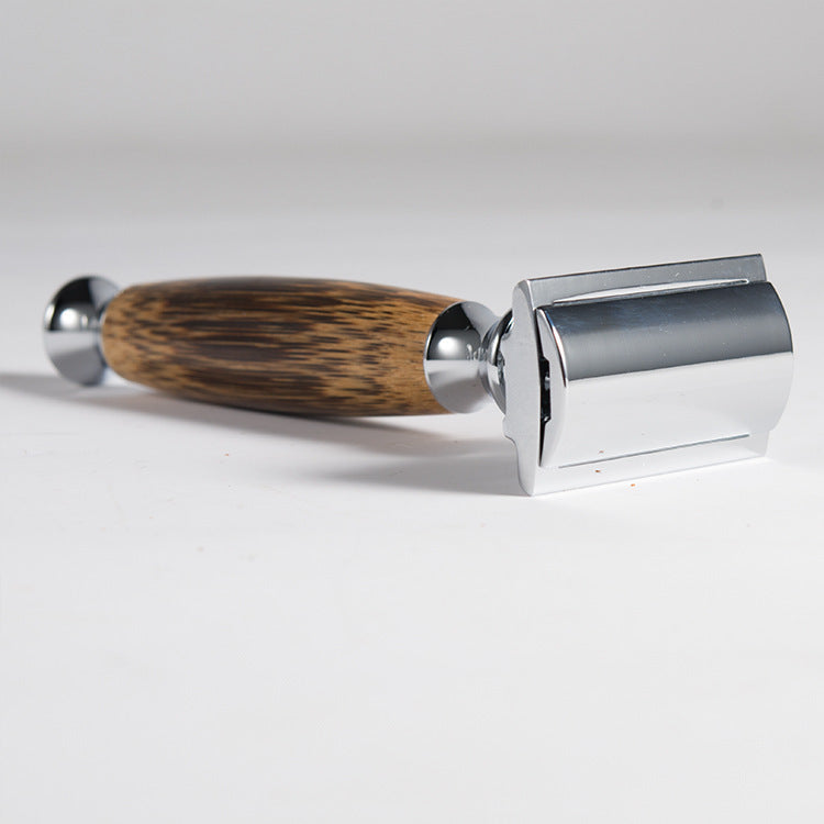 JMT-757450 Natural Bamboo Handle Double Edged Safety Razor for a Smooth Shave