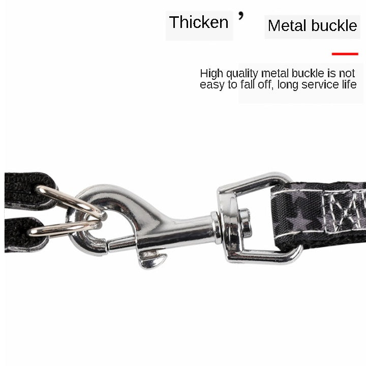 JMT-757706 Adjustable Cowboy Print Dog Leash for All-Sized Pets