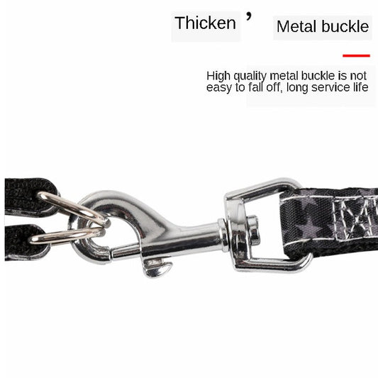 JMT-757706 Adjustable Cowboy Print Dog Leash for All-Sized Pets