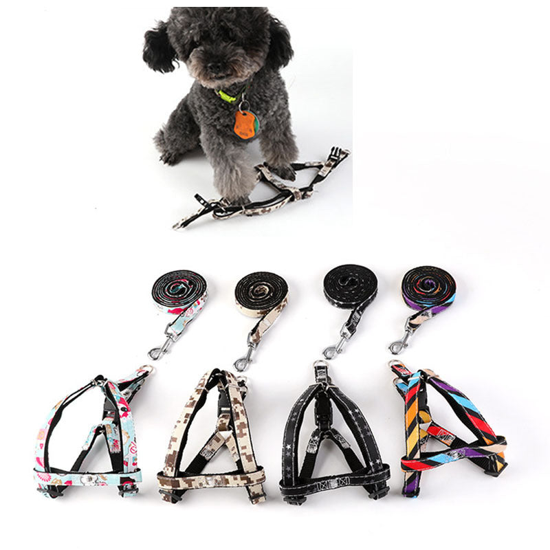 JMT-757706 Adjustable Cowboy Print Dog Leash for All-Sized Pets