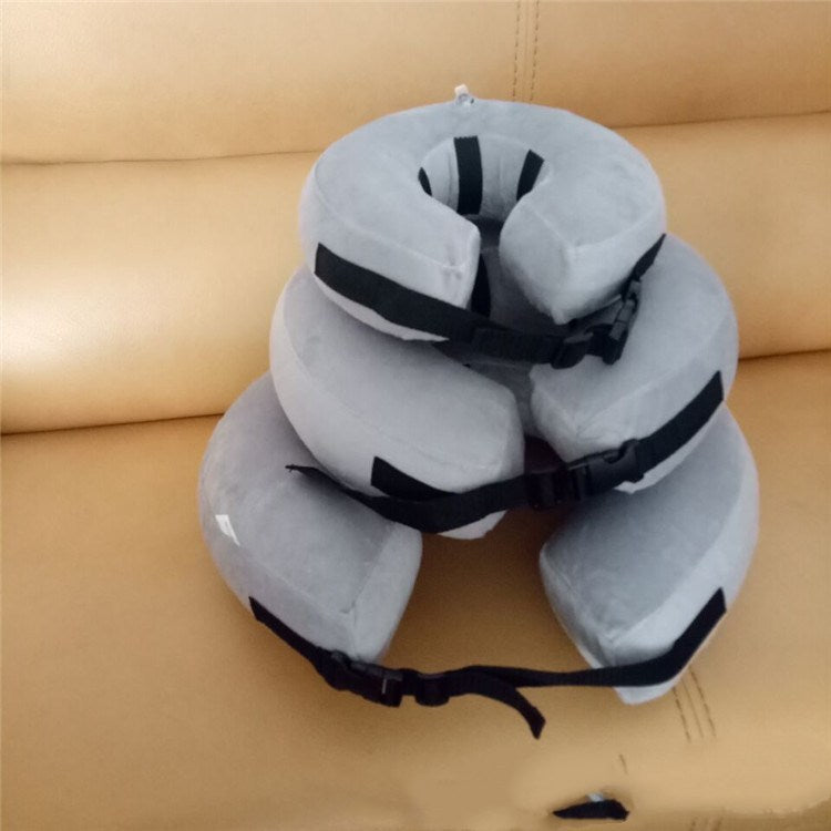 JMT-758026 Inflatable Protective Collar for Dogs and Cats - Adjustable Soft Fabric with Sizes S to XL