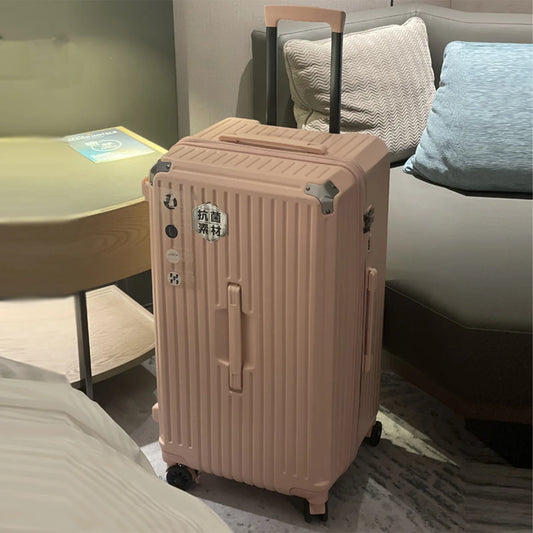 JMT-758090 Durable Water-Resistant Trolley Luggage with Cup Holder Hook