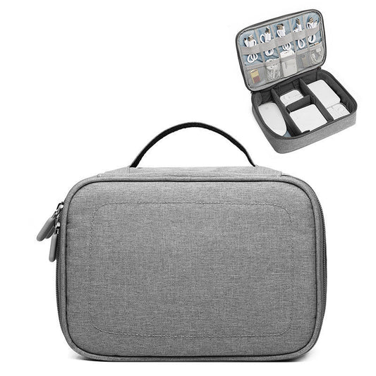 JMT-758538 Portable Protective Cover for Mobile Hard Disk and Cables in Imitation Leather