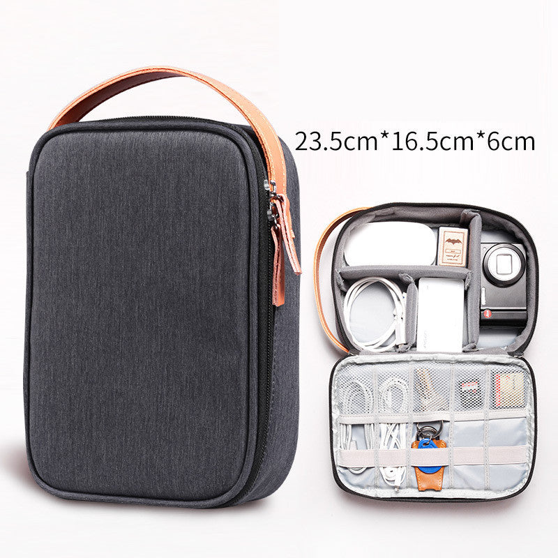 JMT-758538 Portable Protective Cover for Mobile Hard Disk and Cables in Imitation Leather