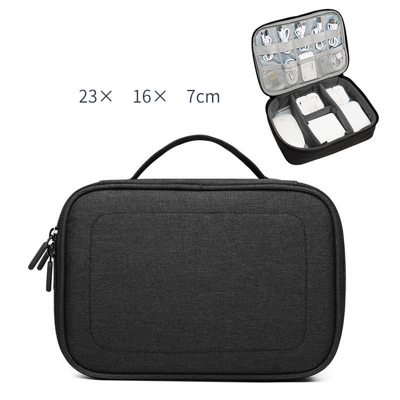 JMT-758538 Portable Protective Cover for Mobile Hard Disk and Cables in Imitation Leather