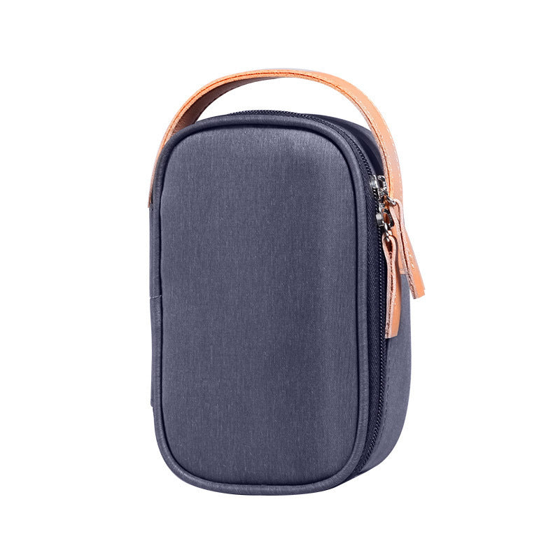 JMT-758538 Portable Protective Cover for Mobile Hard Disk and Cables in Imitation Leather