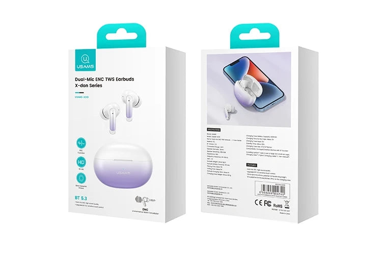 JMT-758538 Ultra-Mini BT5.3 Wireless TWS Earbuds for Apple and Android Devices