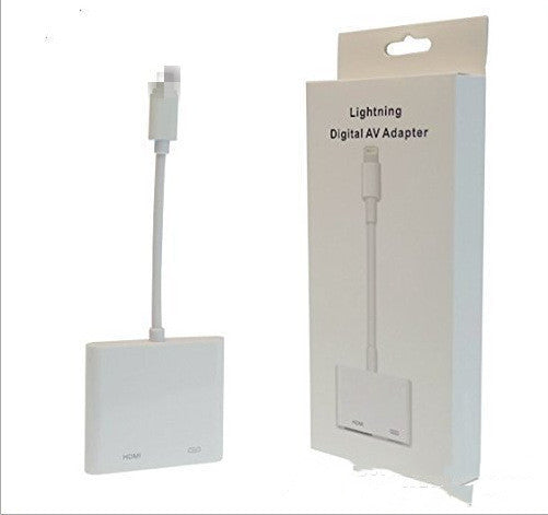 JMT-758538 iPhone Lightning to HDMI Adapter Cable for HD TV and Projector, 1080p Resolution, 0.15m Length