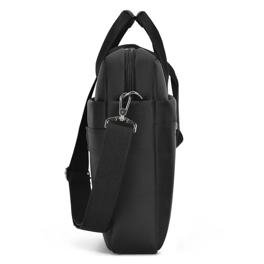 JMT-759178 Slim Business Laptop Bag – Waterproof Nylon for 15.6-Inch Laptops, Men's Casual Computer Tote
