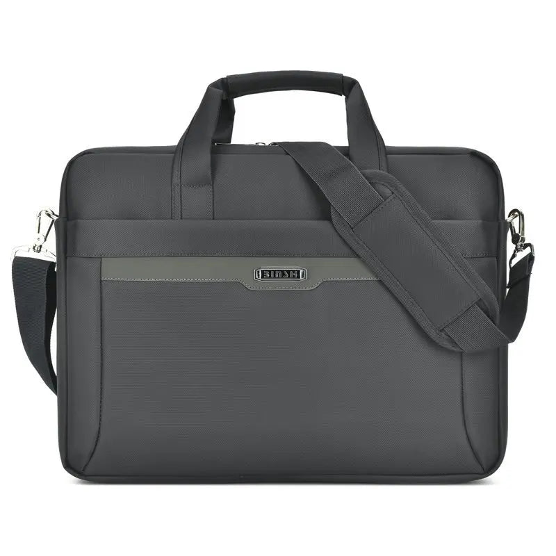 JMT-759178 Slim Business Laptop Bag – Waterproof Nylon for 15.6-Inch Laptops, Men's Casual Computer Tote