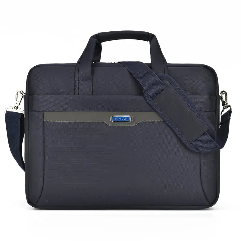 JMT-759178 Slim Business Laptop Bag – Waterproof Nylon for 15.6-Inch Laptops, Men's Casual Computer Tote