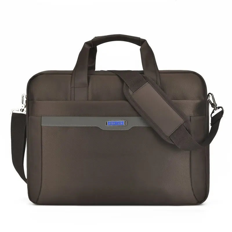 JMT-759178 Slim Business Laptop Bag – Waterproof Nylon for 15.6-Inch Laptops, Men's Casual Computer Tote