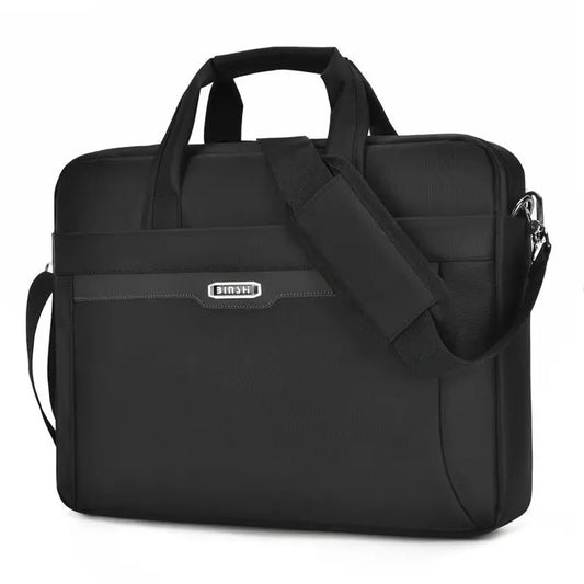 JMT-759178 Slim Business Laptop Bag – Waterproof Nylon for 15.6-Inch Laptops, Men's Casual Computer Tote