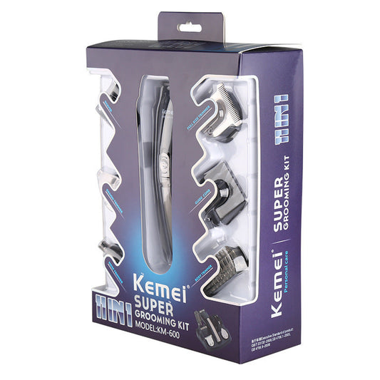 JMT-759754 Kemei KM-600 Wireless Hair Razor with Multiple Attachments and Accessories