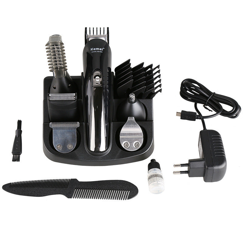 JMT-759754 Kemei KM-600 Wireless Hair Razor with Multiple Attachments and Accessories