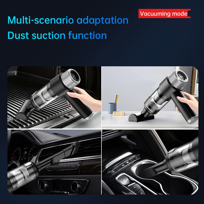 JMT-759818 Portable 3-in-1 Wireless Handheld Vacuum Cleaner for Cars and Home Use