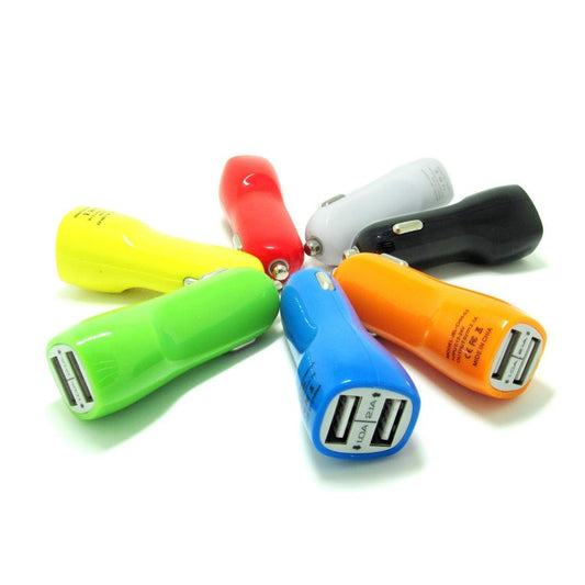 JMT-760202 Dual USB Car Charger with LED Indicator Light for Mobile Devices