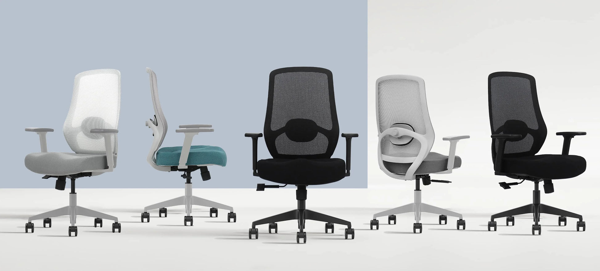 JMT-760266 Ergonomic Mesh Swivel Office Chair for Home and Conference Spaces, Modern Design in White