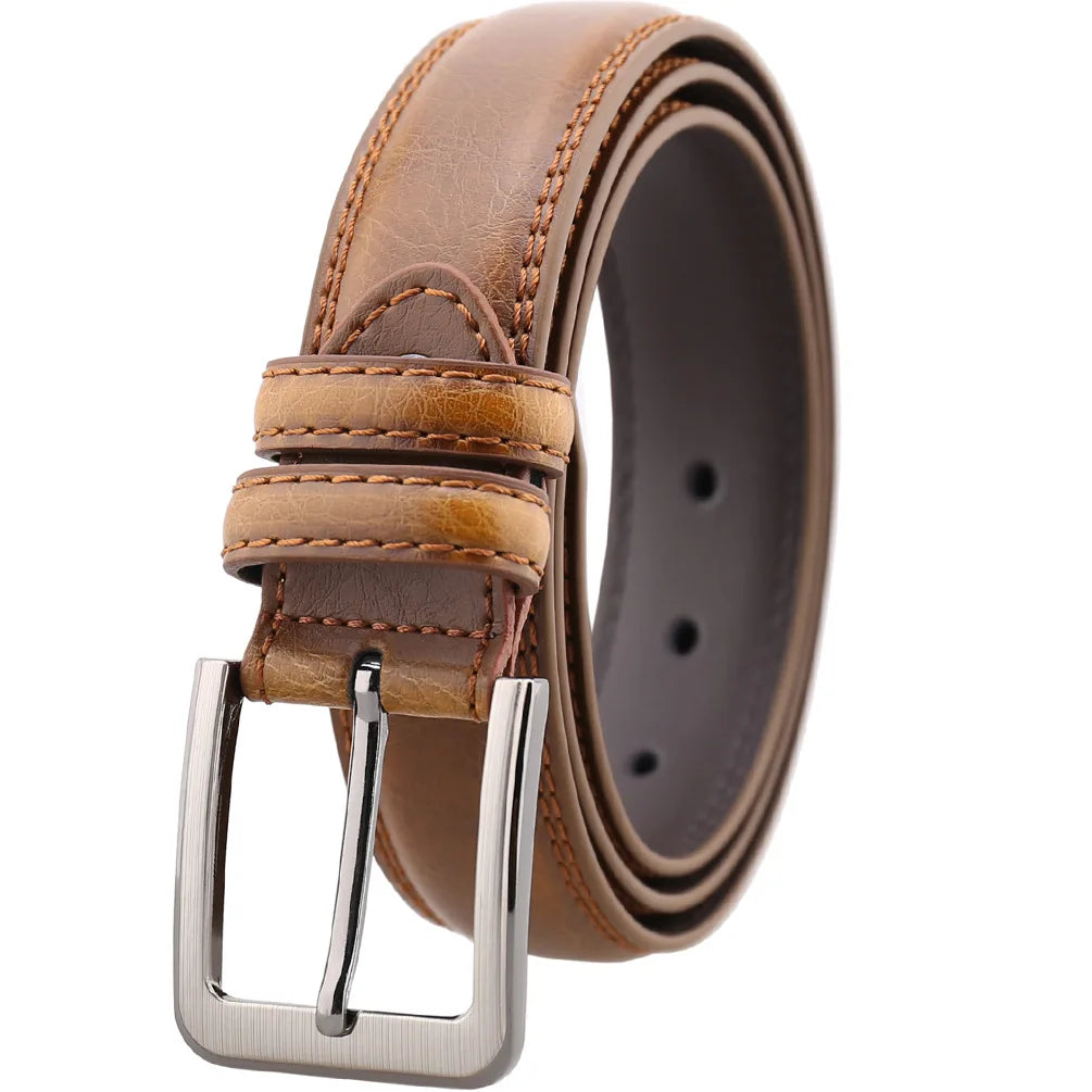 JMT-760266 Men's Pin Buckle Belt in Multiple Colours - Model ZK33-560, Width 3.3CM