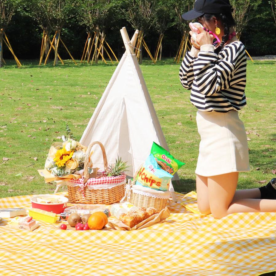 JMT-760394 Waterproof Portable Picnic Blanket for Outdoor Gardening and Enjoyment