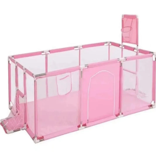 JMT-760458 Large Square Baby Playpen for Toddlers - European Standard Safety Fence for Playtime