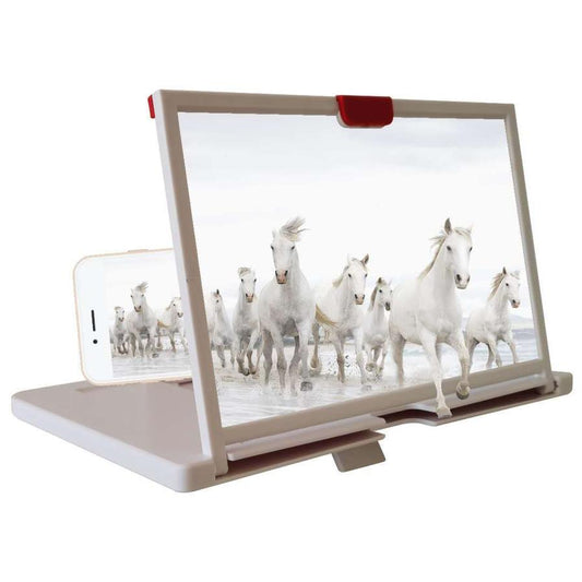 JMT-760522 3D HD Mobile Phone Screen Magnifier with Lazy Bracket for Desktop Use - Available in Multiple Colors