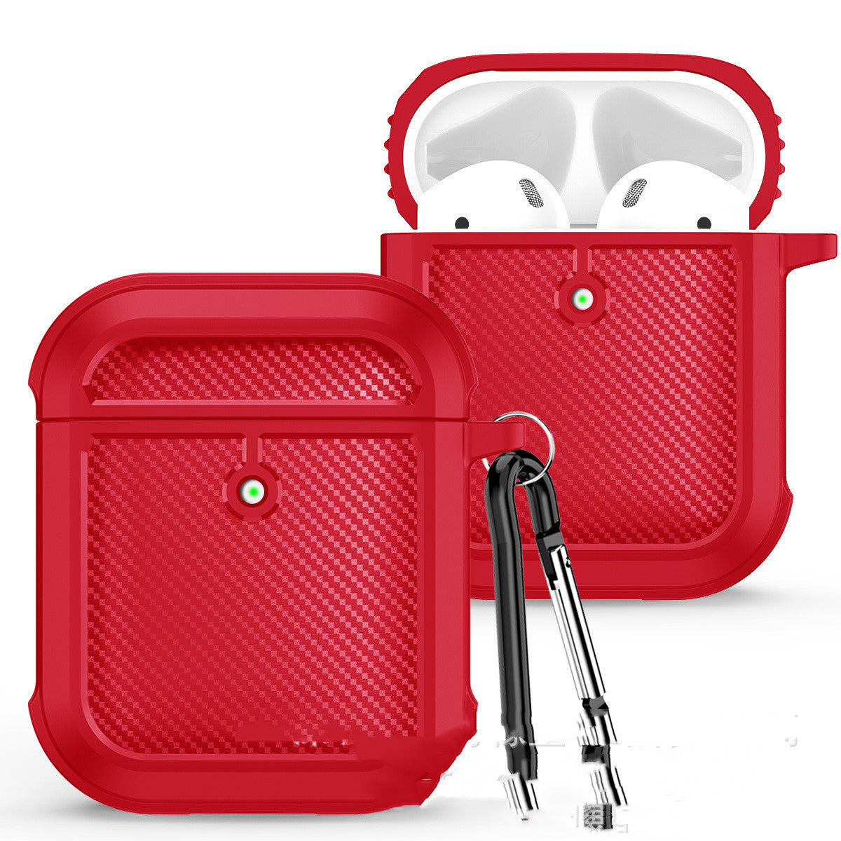 JMT-760842 AirPods Pro Carbon Fiber Case with TPU Protection - Compatible with AirPods 1st & 2nd Generation - Multiple Colors Available