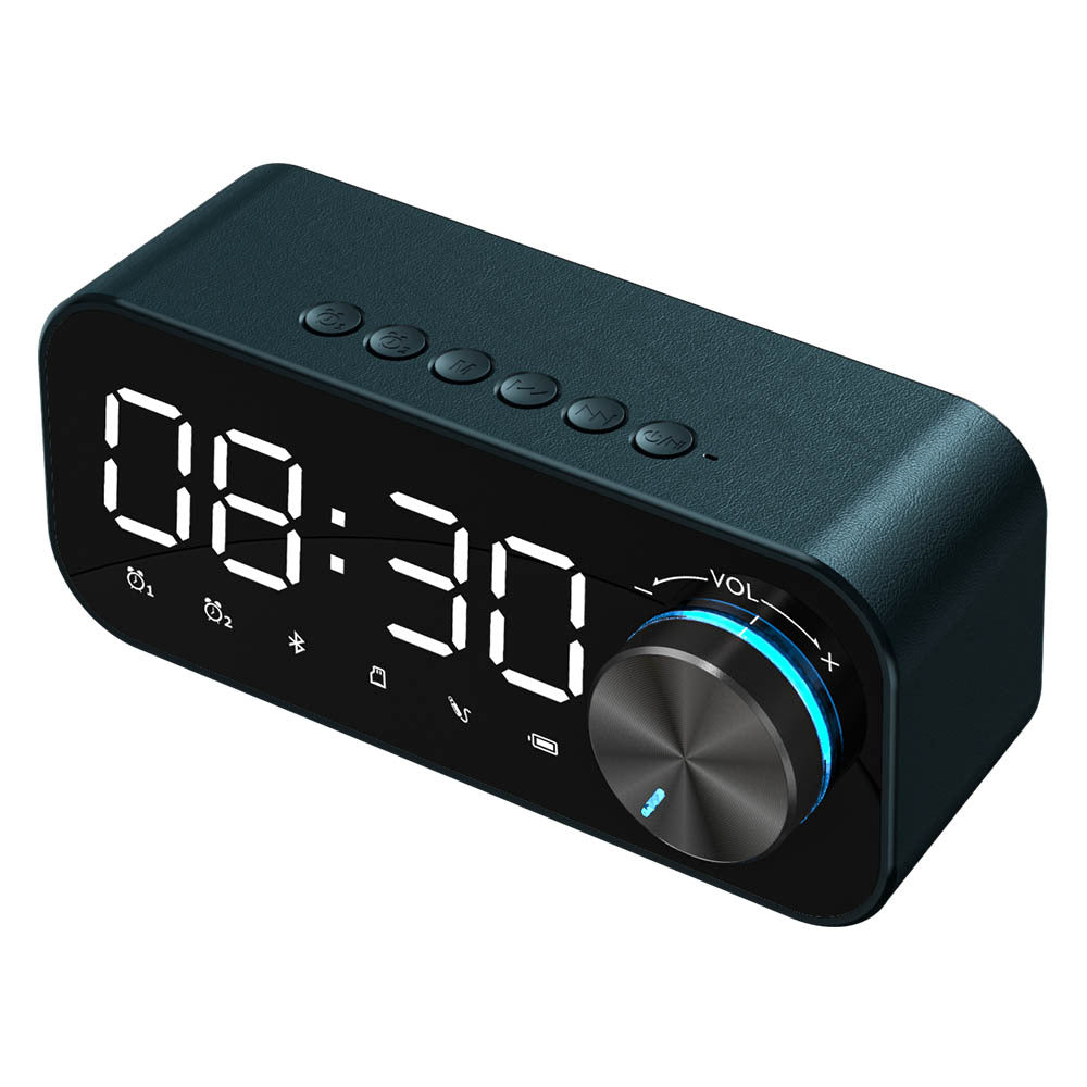 JMT-760842 Bluetooth Alarm Clock Speaker with Digital Display and Wireless Subwoofer - Compact Music Player and Table Clock for Home Decor