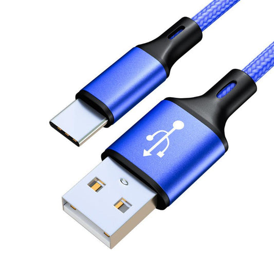 JMT-760842 Durable Braided Type-C Data Cable for Charging and Data Transmission, 2m Length, Multiple Colors Available