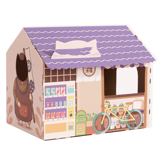 JMT-760970 Cat House Nest Scratcher - Ice-Style Modeling House with Spacious Design for Cats