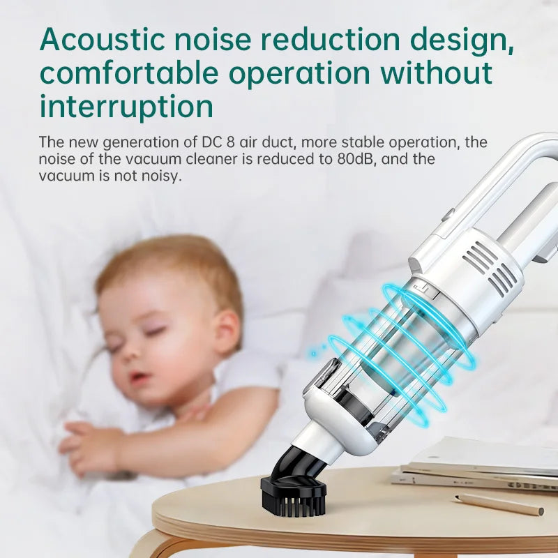 JMT-760970 High Power Cordless Handheld Vacuum Cleaner with Super Suction for Home and Car Cleanliness