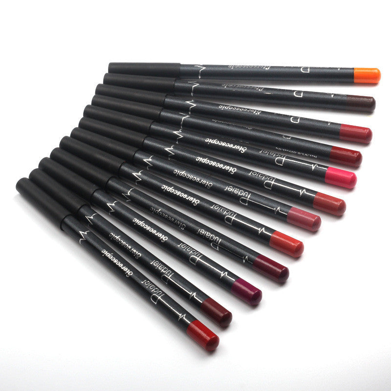 JMT-761098 Matte Velvet Lipstick Pen - Waterproof, Non-Marking, 12 Color Options, 1.5g