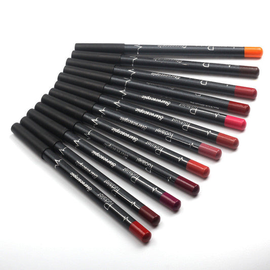 JMT-761098 Matte Velvet Lipstick Pen - Waterproof, Non-Marking, 12 Color Options, 1.5g
