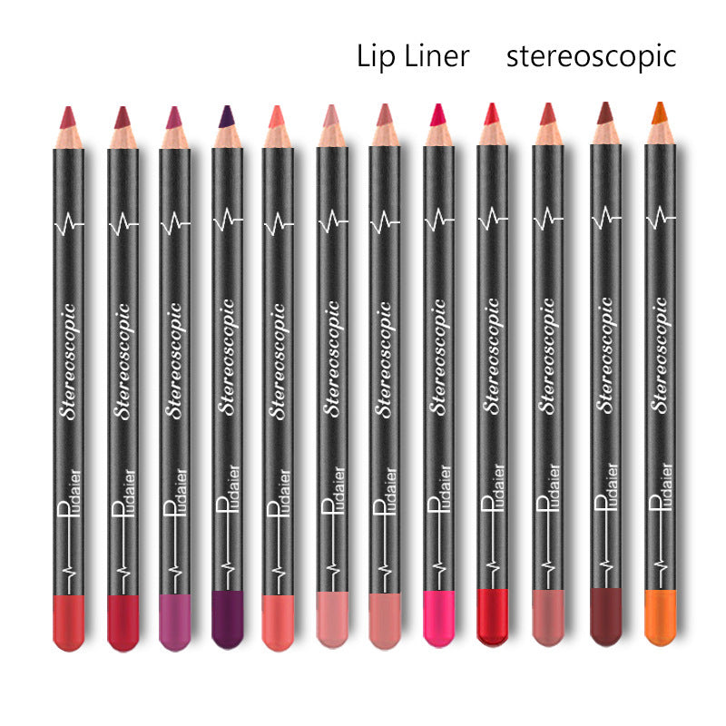 JMT-761098 Matte Velvet Lipstick Pen - Waterproof, Non-Marking, 12 Color Options, 1.5g