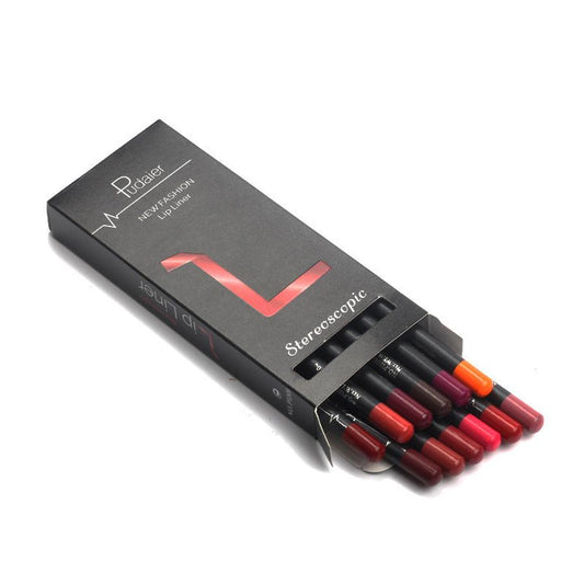 JMT-761098 Matte Velvet Lipstick Pen - Waterproof, Non-Marking, 12 Color Options, 1.5g