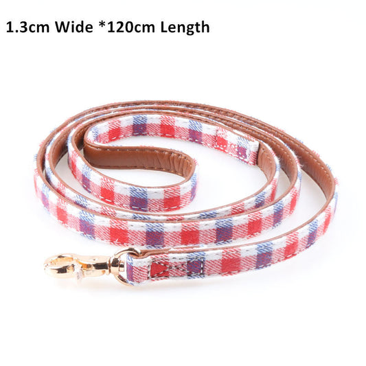 JMT-761162 Plaid Bow Collar for Pets in Multiple Colors and Sizes